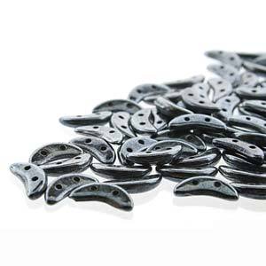 Crescent beads 3 x 10mm - Hematite - 310-L23980