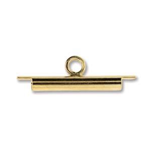 Miyuki Slide Tube 15mm - 2 stuks - Gold - RVT15GP