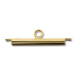 Miyuki Slide Tube 20mm - 2 stuks - Gold - RVT20GP