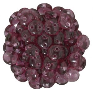 2hole Lentil-bead 6mm Fuchsia 366-06-7035