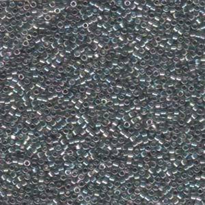 Delica Bead 11/0 - Transparent Grey Rainbow Gold Luster - 107