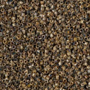 Delica Bead 11/0 - Opaque Brown Picasso - 2267(cr)
