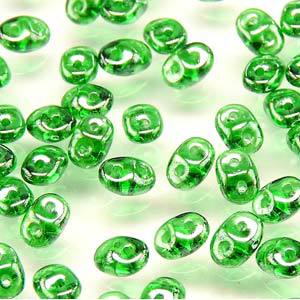 Super Duobead 2.5 x 5mm Chrysolite White Luster 550050-14400