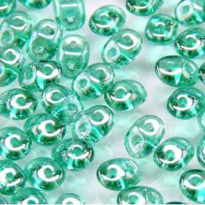 Super Duobead 2.5 x 5mm Emerald White Luster 550720-14400