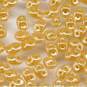Super Duobead 2.5 x 5mm Opaque Ivory White Luster 513020-14400