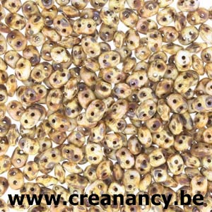 Super Duobead 2.5 x 5mm Chalk Travertin Dark 503000-86805