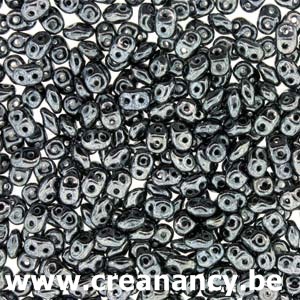 Super Duobead 2.5 x 5mm Jet Hematite 523980-14400