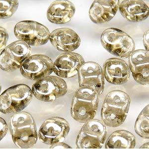 Super Duobead 2.5 x 5mm Smoke Grey White Luster 540020-14400