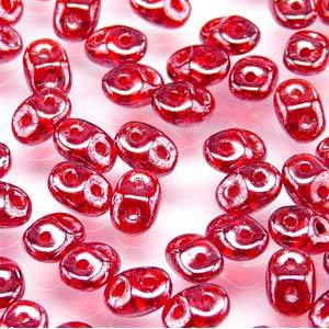 Super Duobead 2.5 x 5mm Ruby White Luster 590080-14400