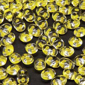 Super Duobead 2.5 x 5mm Crystal Yellow Lined 500030-44886