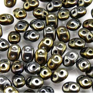 Super Duobead 2.5 x 5mm Jet Brown Iris 523980-21415