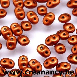 Super Duobead 2.5 x 5mm Crystal Bronze Fire Red 500030-01750