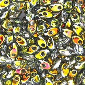 Long Magatama Bead 4 x 7mm Crystal/Marea 4551