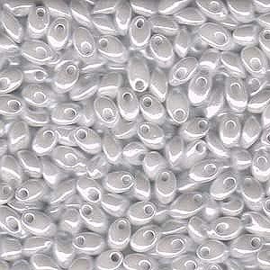Long Magatama Bead 4 x 7mm White Pearl Ceylon 420