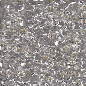Long Magatama Bead 4 x 7mm S/L Crystal 1