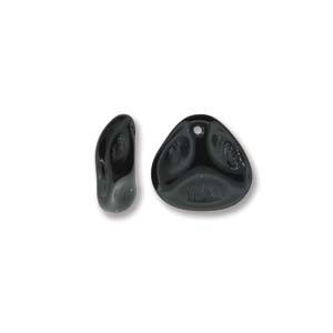 Petal Bead 8 x 7mm Jet PTL87-23980