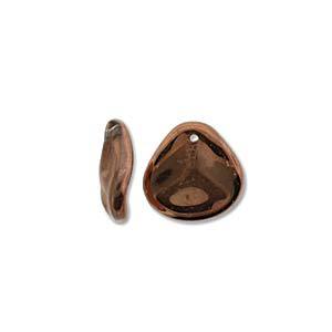 Petal Bead 8 x 7mm Crystal Gold Capri PTL87-00030-27101