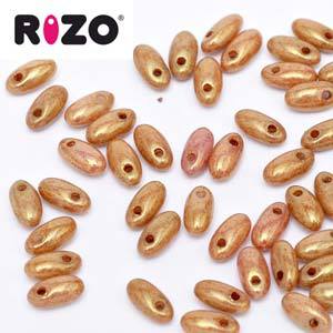 Rizo Bead 2.5 x 6mm Gold Luster - RZ256-03000-14497