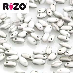 Rizo Bead 2.5 x 6mm Chalk White Labrador Mat - RZ256-03000-27071