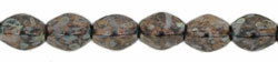 Pinch Bead 5 x 3mm Jet Bronze Picasso - 2-53-BT2398