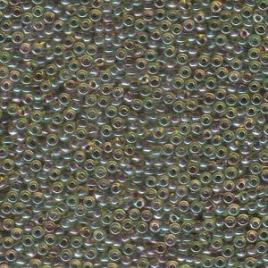 Rocaille 11/0 - Cranberry Lined Peridot AB - 335