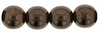 Round Pressed beads 6mm - Chocolate Bronze - 5-06-B14435