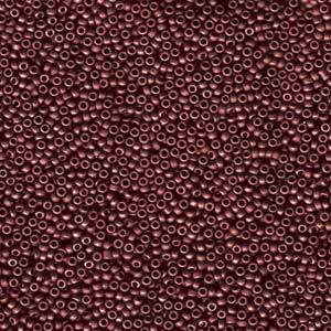 Rocaille 15/0 - Matte Metallic Brick Red - 2040