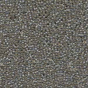 Rocaille 15/0 - Transparent Silver Grey Gold Luster - 1881
