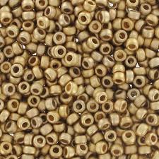 Rocaille 15/0 - 24kt Mat Gold Light Plated - 193F