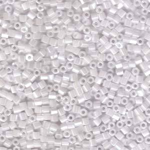 Rocaille 8/0 CUT - Cut White Pearl Ceylon - 528C