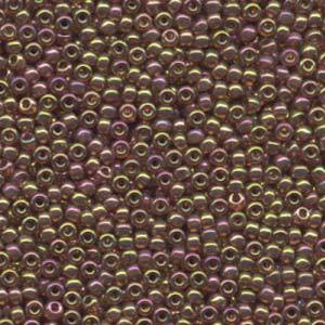 Rocaille 8/0 - Dark Topaz Rainbow Gold Luster - 301