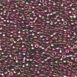 Rocaille 8/0 - Transparent Dark Smoky Amethyst AB - 256D