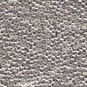 Rocaille 8/0 - Bright Sterling Plated - 961