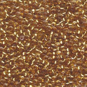 Rocaille 8/0 - 24kt Gold Lined Crystal - 195