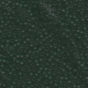 Rocaille 8/0 - Matte Transparent Dark Emerald - 156F