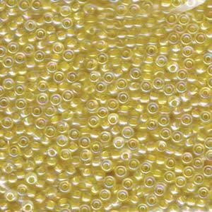 Rocaille 8/0 - Yellow Lined Crystal AB - 273
