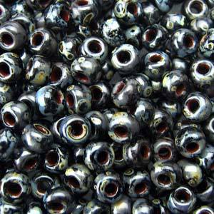 Rocaille 8/0 - Black Picasso - 4511