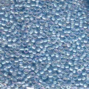 Rocaille 8/0 - Aqua Lined Crystal AB - 278