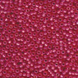 Rocaille 8/0 - Dyed Dark Rose S/L Alabaster - 645