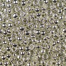 Rocaille 6/0 - Bright Sterling Plated - 961