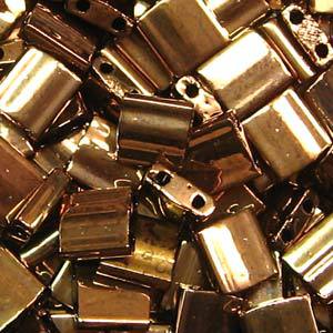 Tila Bead 5 x 5mm - Metallic Dark Bronze - 457