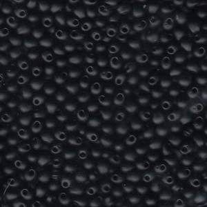 Drop Bead 3.4mm - Mat Black - 401F