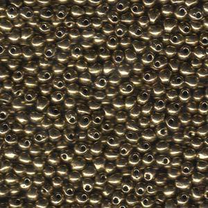 Drop Bead 3.4mm - Metallic Dark Bronze - 457