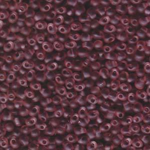 Drop Bead 3.4mm - Matte Transparent Smoky Amethyst - 142F