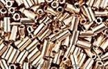 Bugle Bead 6mm - 24kt Gold Light Plated - 193