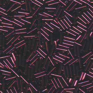 Bugle Bead 6mm - Metallic Dark Raspberry - 460