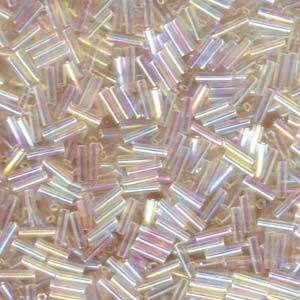 Bugle Bead 6mm - Ivory Gold Luster - 2442