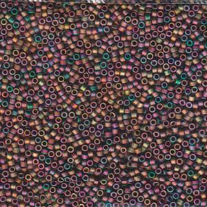 Delica Bead 11/0 - Matte Metallic Red-Green Gold Iris - 1055