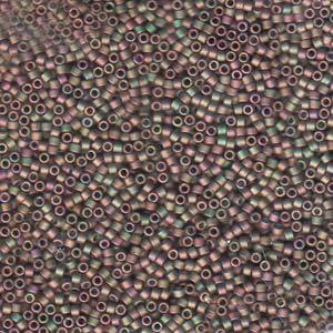 Delica Bead 11/0 - Matte Metallic Green-Pink - 380