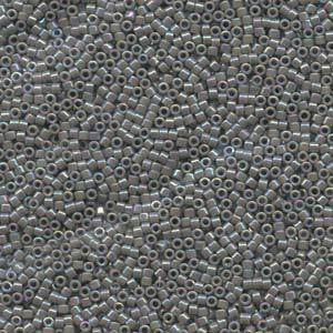 Delica Bead 11/0 - Opaque Grey AB - 168